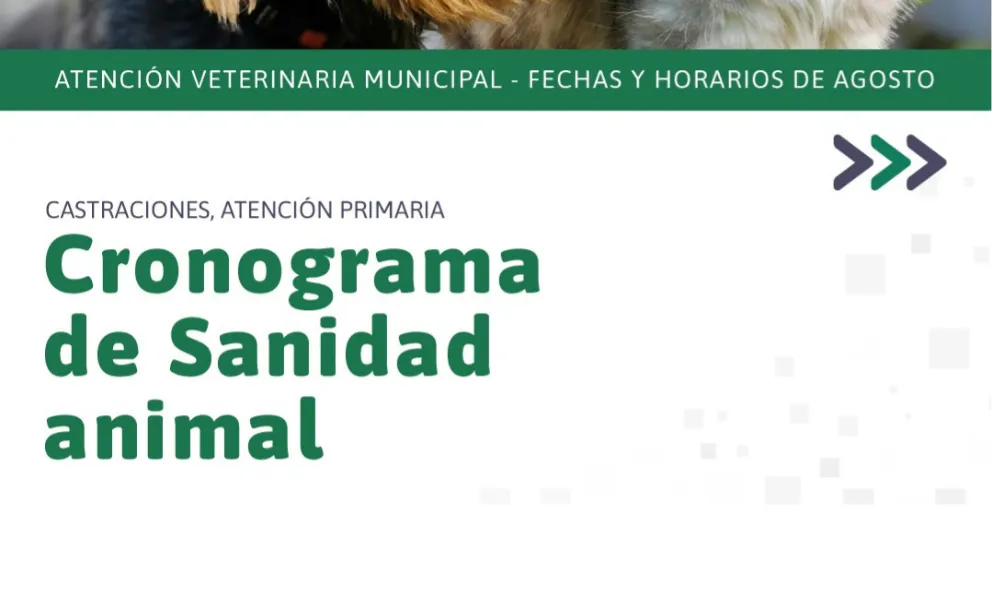 CUÁNDO Y DÓNDE ESTARÁ EL MÓVIL DE SANIDAD ANIMAL DURANTE AGOSTO