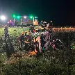 CUATRO MUJERES FUERON RESCATADAS Y TRASLADADAS TRAS UN GRAVE VUELCO EN LA AUTOPISTA